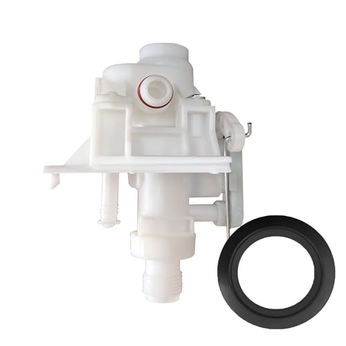 Image of iFJF 31705 RV Toilet Water Valve Kit Replacement for Aqua Magic V Toilets High and Low Models White Durable Plastic
