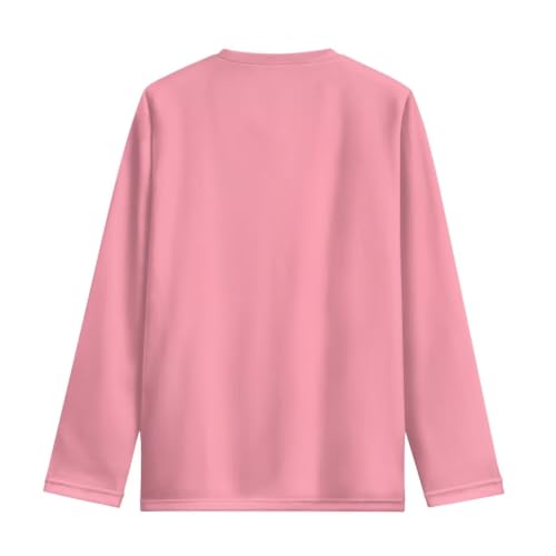 Image of Girls Long Sleeve T Shirt Cute Cartoon Crewneck Shirt for Kids 3-16Y Fall Winter Clothes