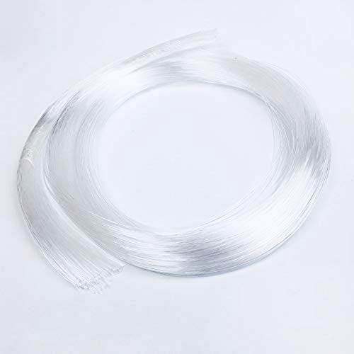 Raysell 0.75mm X 2m X20pcs PMMA Plastic Fiber Optic Cable End Grow Led Light DIY