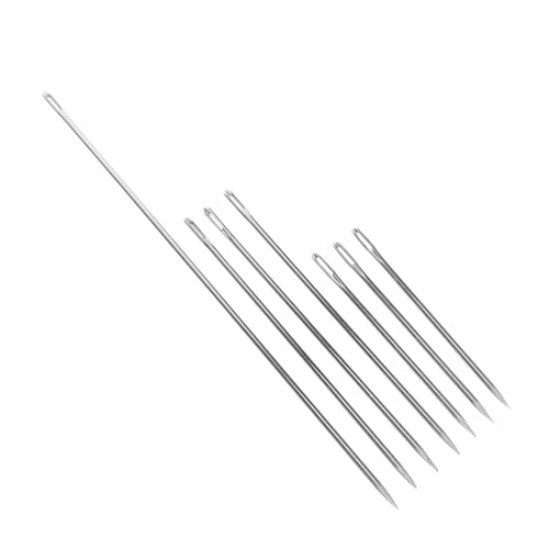 ULDIGI 7pcs Big Eye Hand Sewing Needles for Leather Fabric Burlap DIY Projects