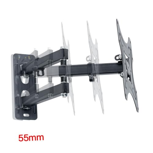 Support TV mural extensible et réglable avec niveau à bulle