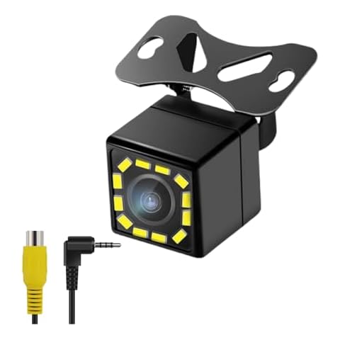 Epronic 2.5mm Jack Interface Backup Camera AV-in Port Dash Cam Rear Camera，6 Meters 4Pin to 2.5mm Male Plug，Waterproof Rearview Camara de Reversa de Auto Cover