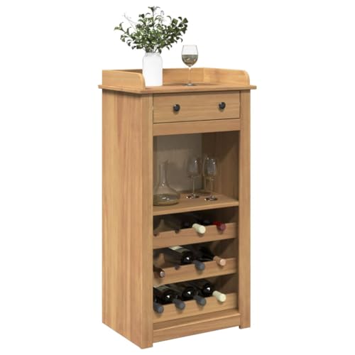 Lumanois Mueble botellero Panama Madera Maciza de Pino 57x40x111,5 cm,Mobiliario,Armarios y Almacenamiento,Armarios para Vino y licores,16.2kg-4016390
