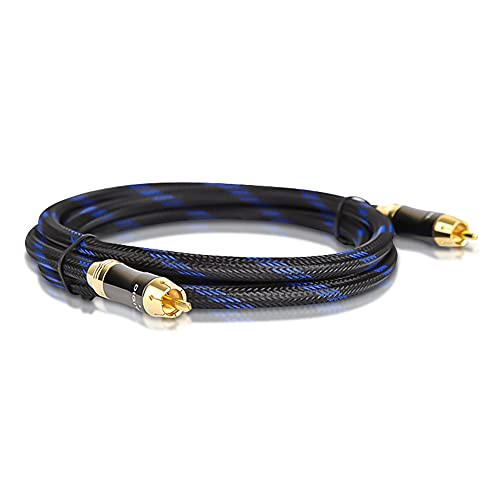 Kuyiohifi Dual Shielded (Od 8.0Mm) Rca Male To Rca Male Subwoofer Cable (15 Feet) #TOP2