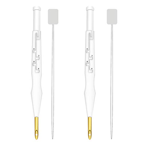 Wool Queen 2 Set Adjustable Punch Needle Tool Pen, Regular Size -5 mm 1 5   in Diameter Suit for Bulky Yarn Rug Punch