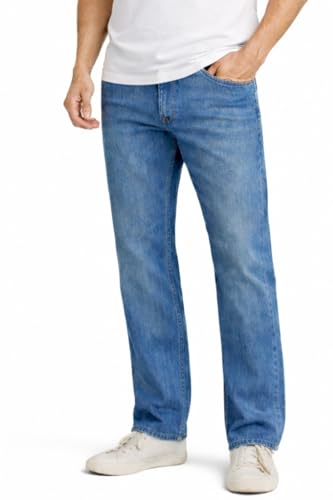 Image of Louis Philippe Men's Regular Fit Stretch Fabric for Comfort Premium Wash Aesthetic Authentic Twill and Durable Jeans