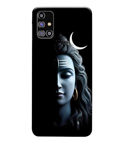 Image of Lord Shiva Half Face Printed Hard Back Case Cover Compatible for Samsung Galaxy A22 4G (Multicolor) - D1668