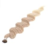 26 Inch Body Wave Ponytailtail Hair Bundles Long Synthetic Weave Hair Ombre Brown 613 Blonde 100G Hair Extensions