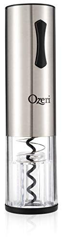 Ozeri Travel Series Usb Rechargeable Electric Wine Bottle Opener, Stainless Steel #TOP2