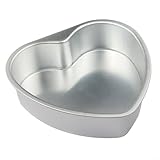 Molde para tartas en forma de corazón de aleación de aluminio antiadherente con base suelta para chocolate, cumpleaños, boda, aniversario, pasteles, cocina, hornear 3, 5, 6, 8, 10 pulgadas, opciones