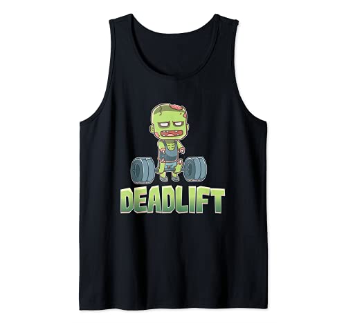 Deadlift Zombie Halloween Costume Funny Zombies Gym Workout Canotta