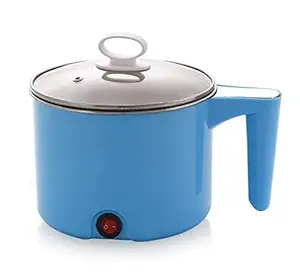 Praxon Mini Electric Food Cooking Pot for Home, Office and Travel, Electric Cooking Pot Steamer for Water, Egg, Pasta, Dumplings, Soup, Porridge (1.5 Liter)