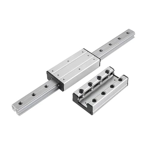 QXCIVR LGB6-60L-4/LGB6-100-4/LGB6-100L-6 LGD6 Sliding Block with Wheels Locking External Dual-Axis Roller Slider Block Linear Carriage(LGB6-100-4 Wheel)