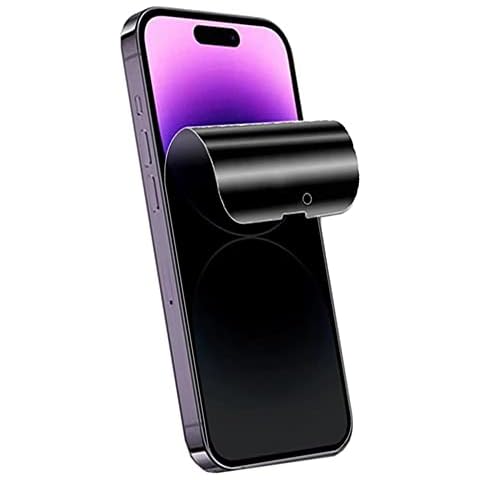 YiiLoxo Hydrogel Film Privacy Screen Protector Compatible with iPhone 14 Pro Max [Anti-Spy] High-sensitivity Soft Protective Film [Not Tempered Glass] Cover