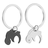 Accessorio di coppia: ideale per le coppie, simboleggia l'amore con portachiavi abbinati, portachiavi zaino, portachiavi carino