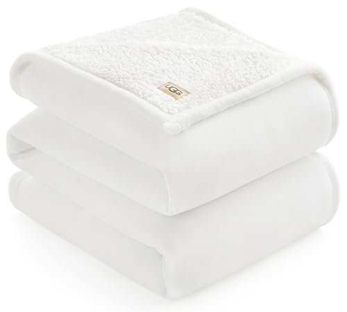 UGG Ariana Fleecedecke, flauschig, wendbar, weich, flauschig, gem...