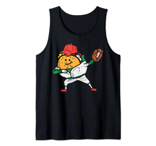 Béisbol Taco Divertido Cinco De Mayo Deportes Mexicano Niños Niños Camiseta sin Mangas