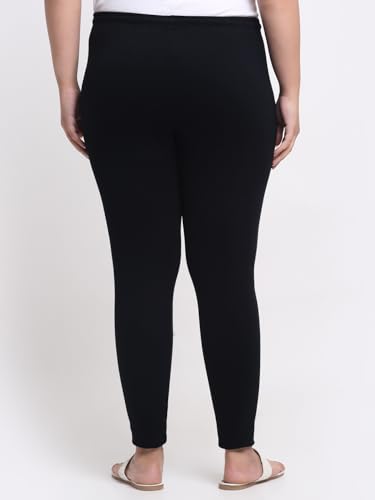 Image of Soft Cotton Ankle Lenght Solid Regular and Plus 35 Colours Leggings for Womens and Girls (Sizes :- M to 6XL)