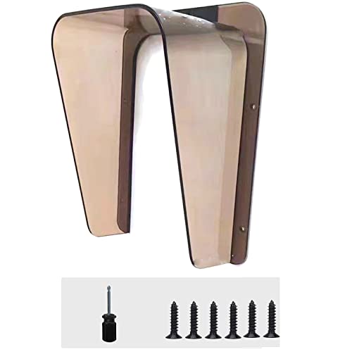 Funda impermeable para timbre de puerta, cubierta impermeable para timbre de vídeo, plástico 13,5 cm x 19,5 cm, protección contra la lluvia y el sol, apta para cámaras, timbres e interfono
