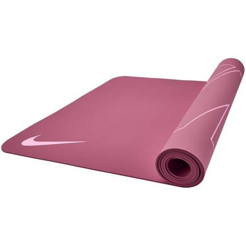 Tapis de yoga Nike 4mm reversible rose 180 x 65 cm fitness gym et pilates