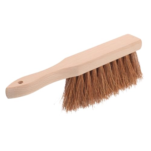 LOEFLIFA Balayette Cheminée à Poils Doux avec Manche Antidérapant Ergonomique pour Nettoyage de Cendres et Poussières Outil Pratique pour Foyer et Barbecue