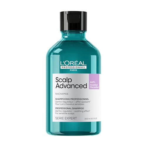 L'OREAL PROFESSIONNEL - Shampoing Anti-Inconfort & Démangeaisons - +83% d'Apaisement du Cuir Chevelu et +49% d'Hydratation - Soin Dermo-Régulateur pour Cuirs Chevelus Sensibles - Sans Silicone - 300ml