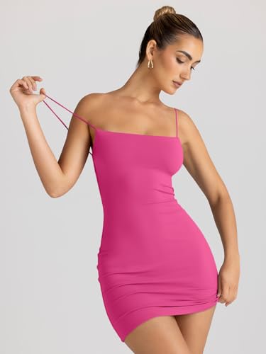 Image of LILLUSORY Women's Mini Sexy Bodycon Dress 2026 Spring Summer Going Out Short Backless Party Club Dresses Y2k Clothes