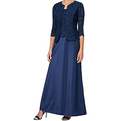 Alex Evenings Women's Long Dress and Jacket Set Cover