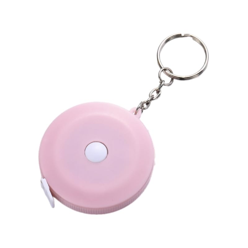 Cinta métrica retráctil de 5 uds., Cinta métrica de 150cm for medir el Cuerpo(Light Red)