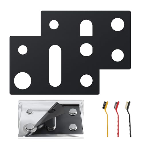 Stove Top Protector for GE Gas Range - 2 Pcs(Standard) 30Inch 5 Burner Reusable Splatter & Spill Guard Liner Uniquely Only Compatible with JGBS86SPSS JGBS86EPES,Not Compatible with Any Other Models.