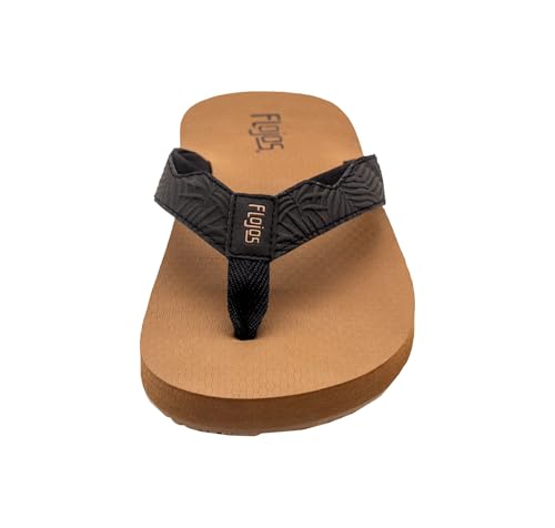 Flojos Erykah Women's Sandal, Wide Debossed Palm Thong Strap W/Kush Neoprene Bed2