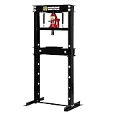 Hydraulic Press 20 Ton Hydraulic Shop Press H-Frame Garage Floor Adjustable Shop Press with Plates Adjustable Working Table Height (20T Hydraulic Press)