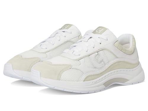 Cole Haan Cole Haan Women's Grandpro Eleeana Runners, White Leather/Silver Birchsuede, 9-B US