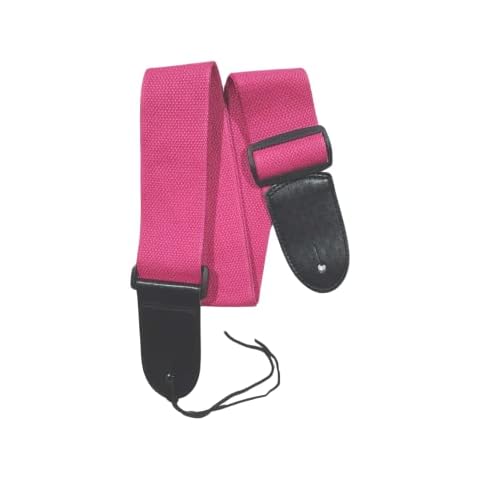Bright PINK Acoustic & Electric Adjustable Guitar Strap Kids Small children's sizes S-L Cover