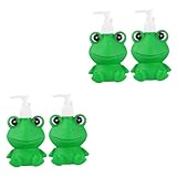 Zerodeko 2stücke Kids Shampoo Dispenser Lustiger Frosch-Design Multifunktionale Lotion Und...