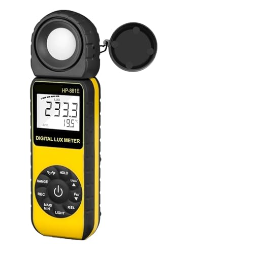 デジタル露出計、 881E デジタル照度計 0.01300,000 Lux(0.0130, FC) 測定範囲 LED ライトおよび植物用ルーメン