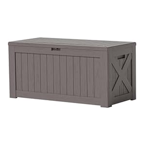 Patiowell120gallonlargedeckboxoutdoorlockablestorageboxforgardeningtoolswaterproofdeckboxforpatiofurniturebrown Urban Country Home Decor Patiowell 120 gallon large deck box outdoor lockable storage box for gardening tools waterproof deck box for patio furniture brown urban country home decor
