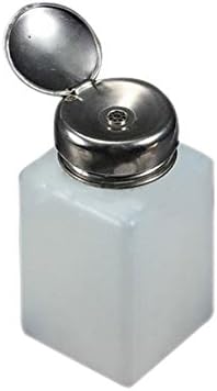 dersoning 200ml Multi-Purpose Acetone & Empty Pump Dispenser Bottle Nail Polish (White)