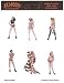 Keith Garvey - Pin-Up Girl Set #2 - Multi Pack of 6 Mini Stickers / Decals