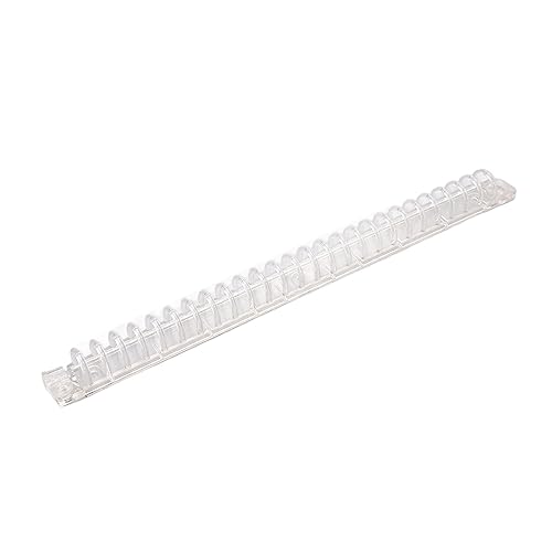 Espinhas de encadernação de pente de plástico, manual aberto, fechado, sem cair, anel de fixação, fi