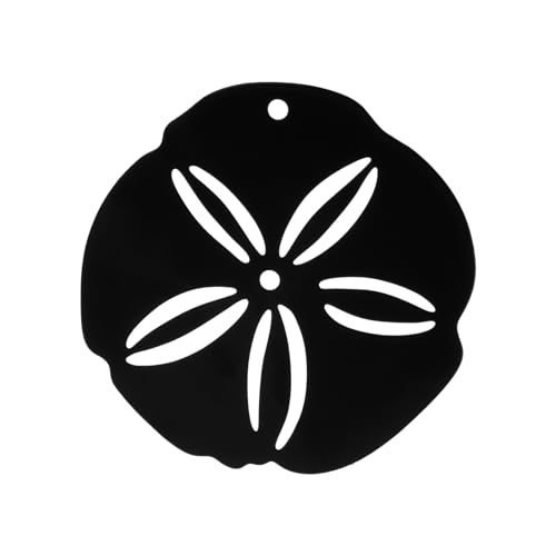 Yuanchu Replacement Wind Catcher with 16.4FT Nylon Cord, Metal Wind Chime Sail Parts Decorative Black Flower Design for Sympathy Wind Chimes and Bells