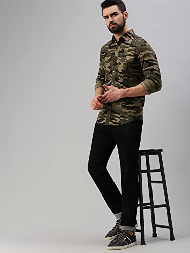 Image of Peppyzone Men's Regular Fit Cargo Shirt