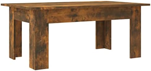 vidaXL Coffee Table Stylish Home Living Room Office Couch Sofa End Side Telephone Table Plant Stand Furniture Black Engineered Wood