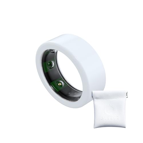 OSLEEVE Smart Ring Protector | Compatible with OuraRing (Gen 3+4)/Ultrahuman/S Galaxy | Silicone Cover for Active Lifestyle & Gym | Premium Comfort & Protection | White | Small