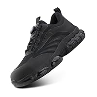 Hitmars Safety Shoes Men Safety Trainers Steel Toe Cap Womens Work Trainers Kitchen Shoes Wide Fit Work Shoes Site Black UK Size 11(EU46)