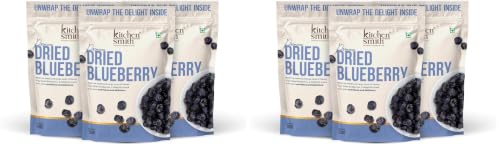 Image of KitchenSmith Dried Blueberry Seedless - Pack of 6 (250gm Each) | USA Origin - Dried Blueberries | Rich In Calcium, Vitamin K & Boost Immunity