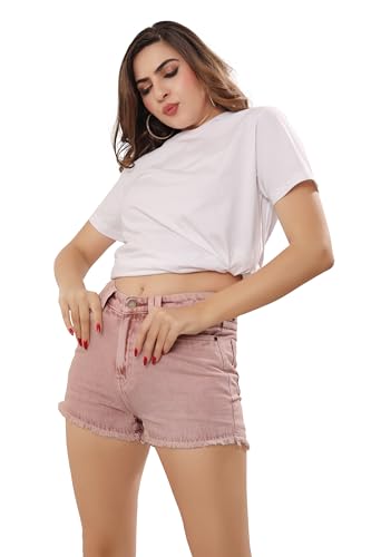 Image of THIRD QUADRANT Denim Shorts for Women || Shorts for Women || Women Shorts