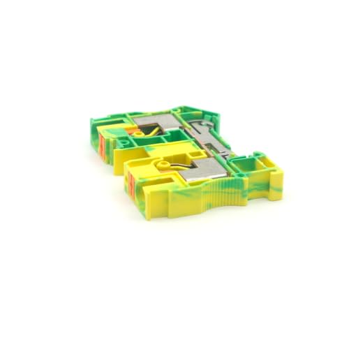 Bloque de terminales de tierra PT10-PE para carril Din, conector de empuje, 10 Uds 4