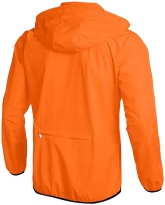 COOFANDY Men's Packable Rain Jacket Lightweight Waterproof Raincoat with Hood Outdoor Running Hiking Cycling