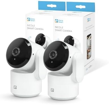 Garza - Pack Cámara de Vigilancia 360º Interior Inteligente IP Wi...